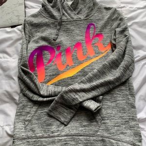 Pink pullover color grey